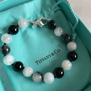 Tiffany‎ & Co onyx and moonstone bracelet